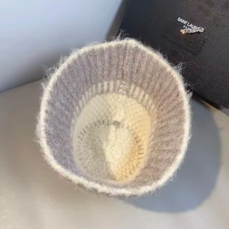 ビジューモチーフウールバケットハット 4色展開