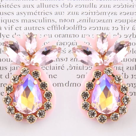 パイナップル ビジューピアス 8色展開