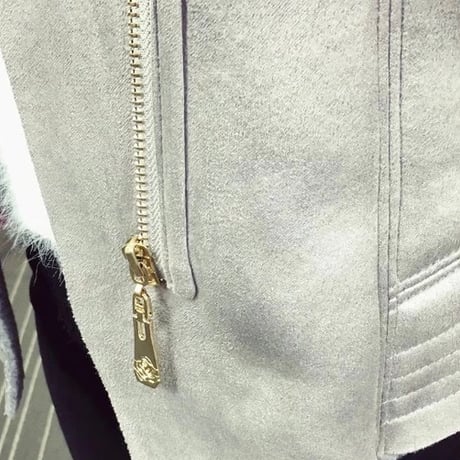 ラビットファー ライダースジャケット 3色展開