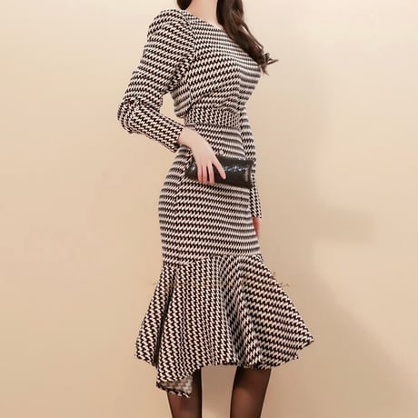 千鳥格子 フィッシュテールセットアップ