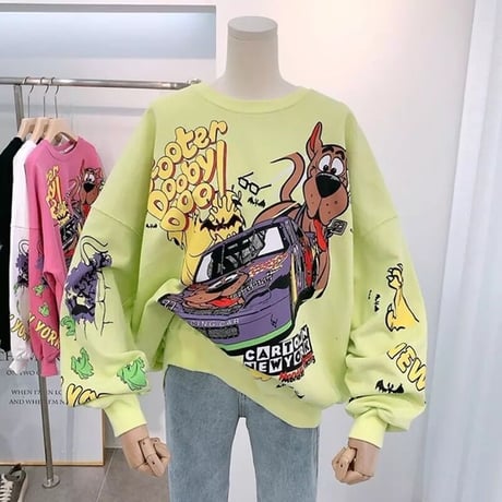 コミックプリント オーバースウェット 7色展開
