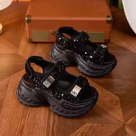 スパンコールサンダル 2色展開