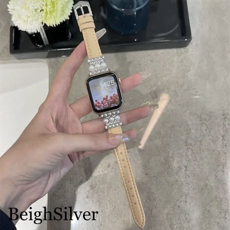 パールレザー アップルウォッチバンド 6色展開
