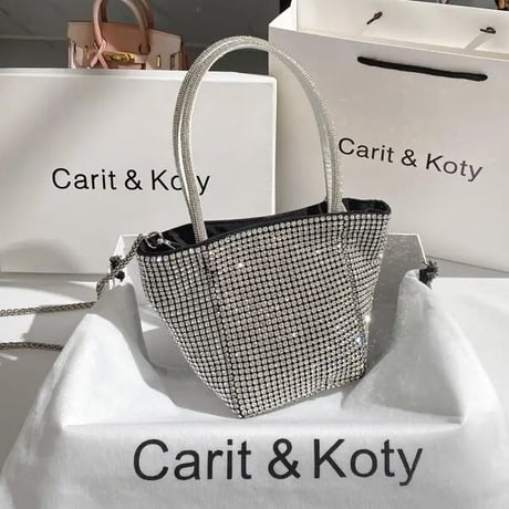 シルバービジューバッグ