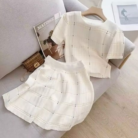 ドットニットセットアップ 2色展開