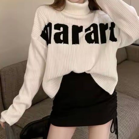 ハイネックビッグロゴニット 4色展開