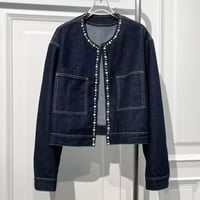 パールラインデニムジャケット