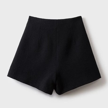 ゴールドボタン ハイウエストスコート 2色展開