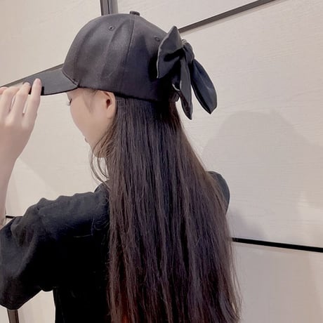 バックリボン キャップ 2色展開