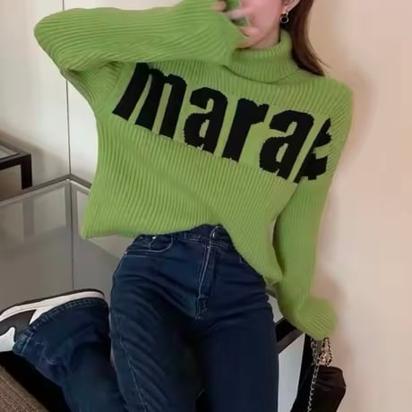 ハイネックビッグロゴニット 4色展開
