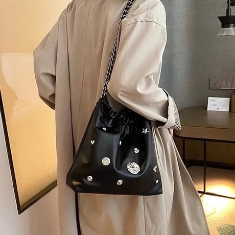 シルバービジュー レザーバッグ 3色展開