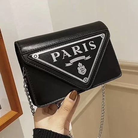 シルバーチェーン ロゴバッグ 5色展開