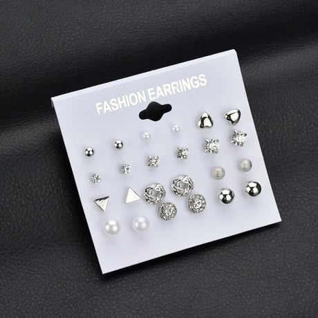 12pair ピアスセット 2色展開