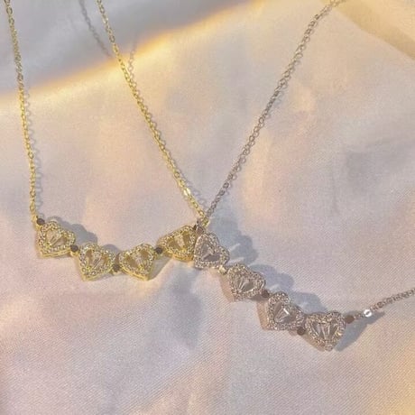 【2way】ジルコニア マグネットジュエリーネックレス 2色展開