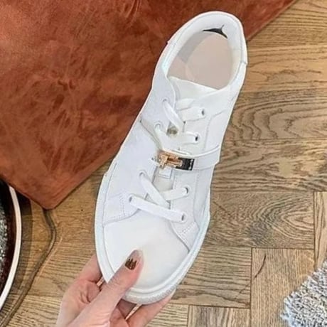 バックル レザースニーカー