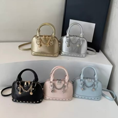 ダイスチェーンpuレザーバッグ 5色展開