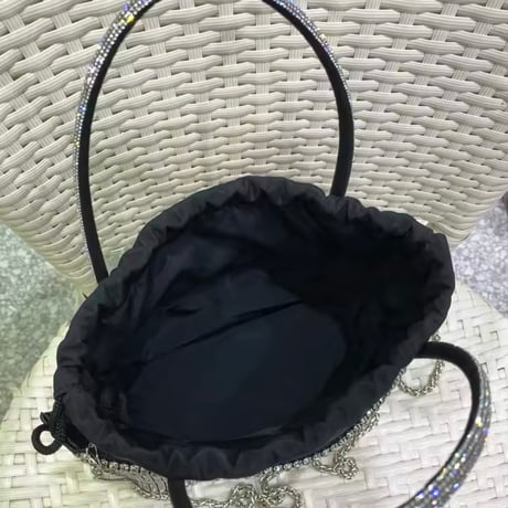 ラインストーンハンドバッグ 3色展開
