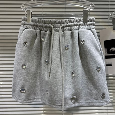 クリスタルビジュー スウェットセットアップ 3色展開