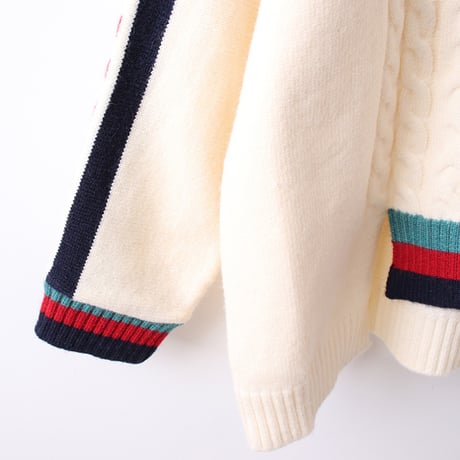 スリットケーブルカラーニット 3色展開