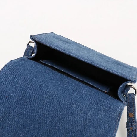 デニムパッチワーク バッグ 2色展開