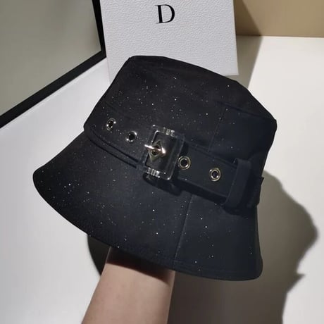 ベルトモチーフ ラメバケットハット 2色展開