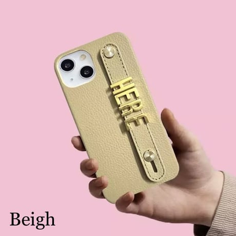【文字入れ】カスタムレザー iPhoneケース 9色展開