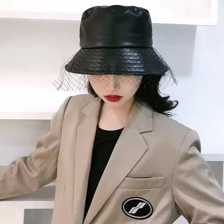 メッシュデザイン バケットハット 2色展開