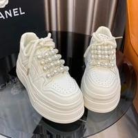 パールレースアップ ハイソールスニーカー