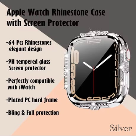 Applewatch クリスタルカバー 5色展開