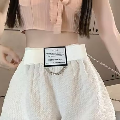 リボンタグフレアパンツ 2色展開