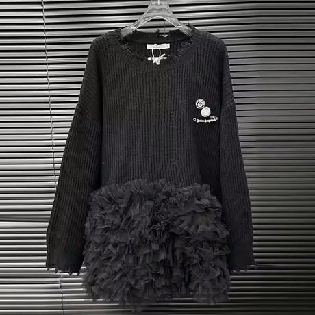 ヘムチュールニットワンピース 3色展開