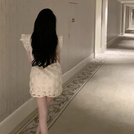 ビジュー フレンチパッチワークワンピース