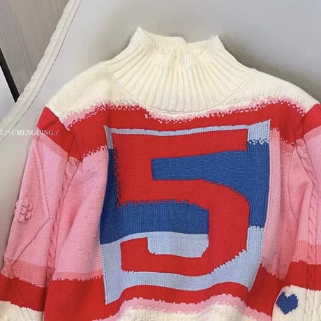 ファイブデザイン ハイネックニット 2色展開