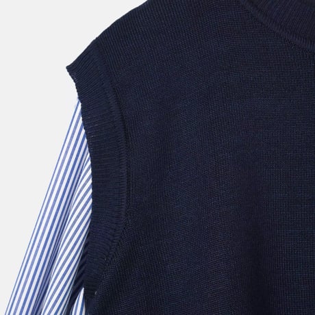 バックスリット ブラウスニットセット  2色展開