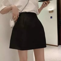 バックジッパー ポケットミニスカート 2色展開