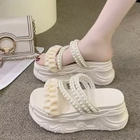 パールギャザーサンダル 6色展開