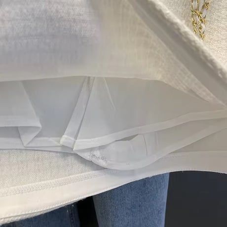 フラワーベルトツイードスカート 2色展開