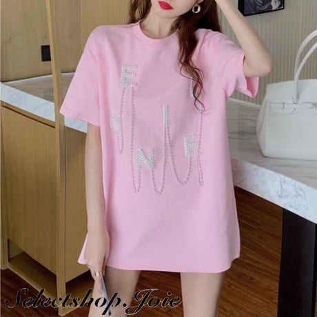 パール ピンクTシャツ