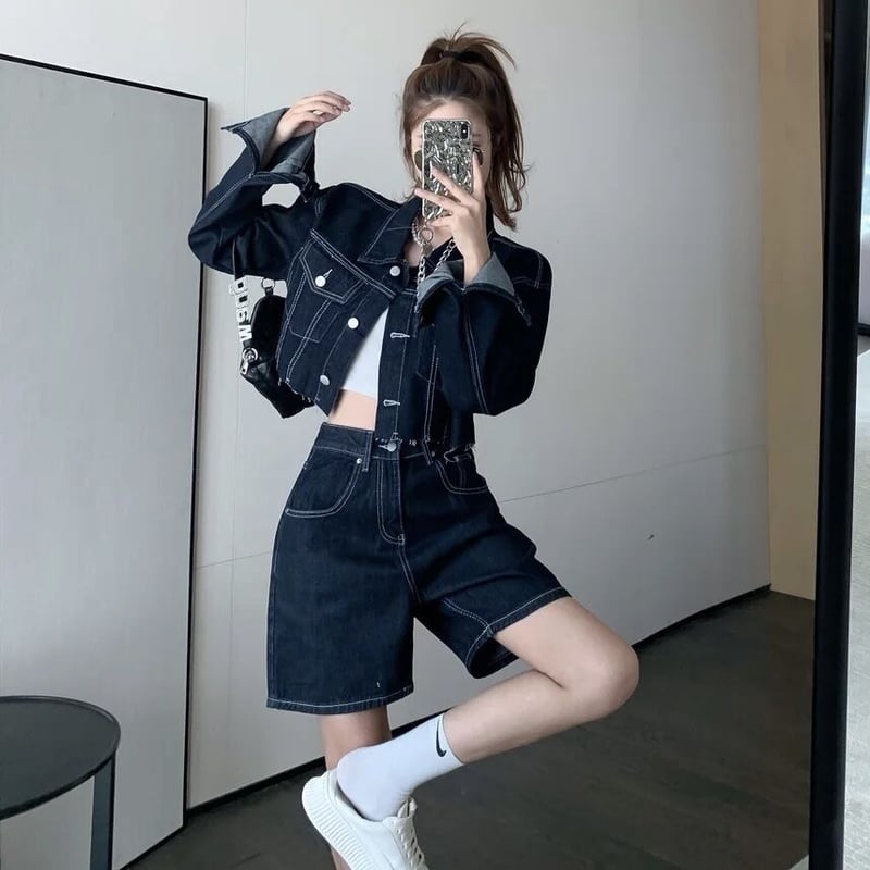 単品販売あり】デニムジャケット ハーフパンツ | Selectshop.Joie