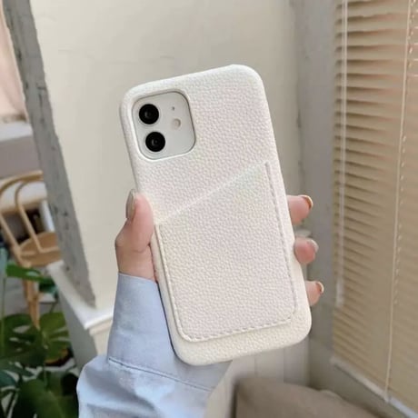 【カスタム】ゴールドイニシャル レザーiPhoneケース 13色展開