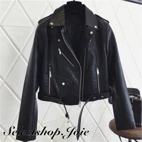 ソフトレザー ライダースジャケット 5色展開