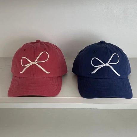 リボンステッチ キャップ 6色展開
