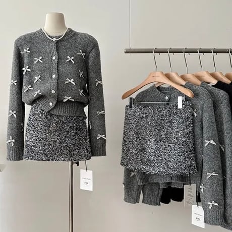モヘアペンシルスカート 2色展開