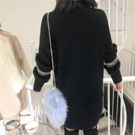 ボヘミアライン ニットワンピース 3色展開