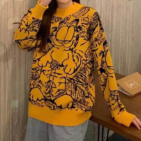 キャットデザインニット 3色展開