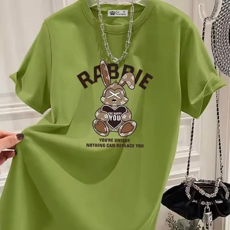 RABBIEオーバーTシャツ 7色展開