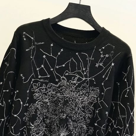 サインステッチ ニット 2色展開