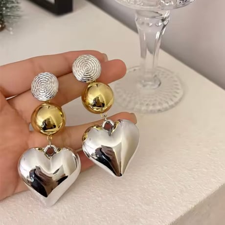メタルハートピアス