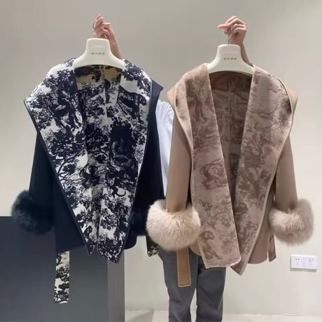 インデザインウールコート 2色展開