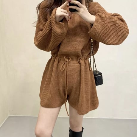ウエストマーク ニットロンパース 4色展開